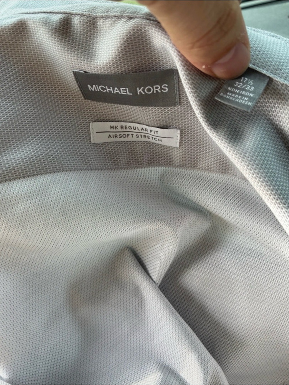 Michael Kors Men’s Light Gray Polo Shirt - MK Regular Fit